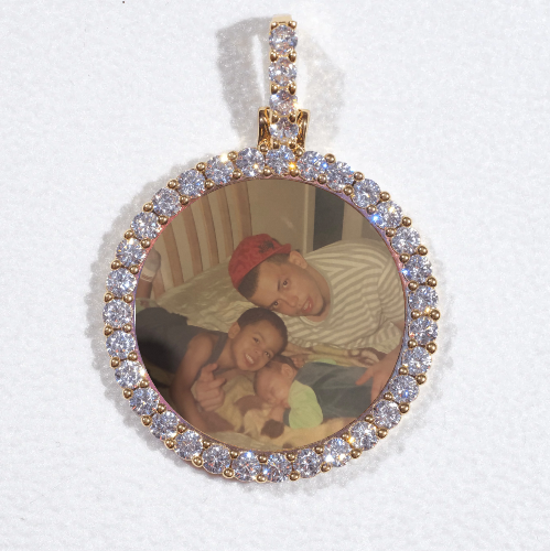 3D CIRCLE CUSTOM PICTURE PENDANT SMALL SIZE
