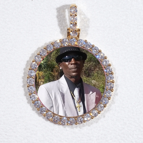 3D CIRCLE CUSTOM PICTURE PENDANT SMALL SIZE