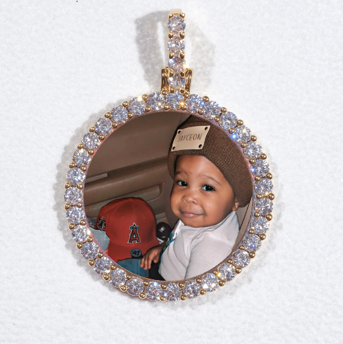 3D CIRCLE CUSTOM PICTURE PENDANT SMALL SIZE