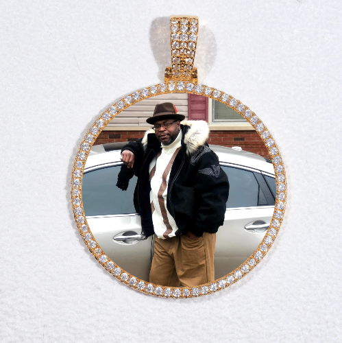 MEDIUM 3D CIRCLE CUSTOM PICTURE PENDANT
