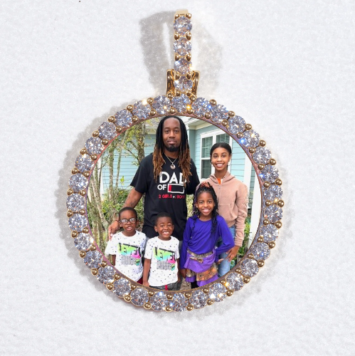 3D CIRCLE CUSTOM PICTURE PENDANT SMALL SIZE