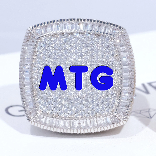 CUSTOM LETTER 3D ICED RING