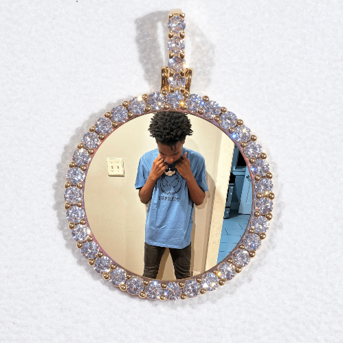 3D CIRCLE CUSTOM PICTURE PENDANT SMALL SIZE