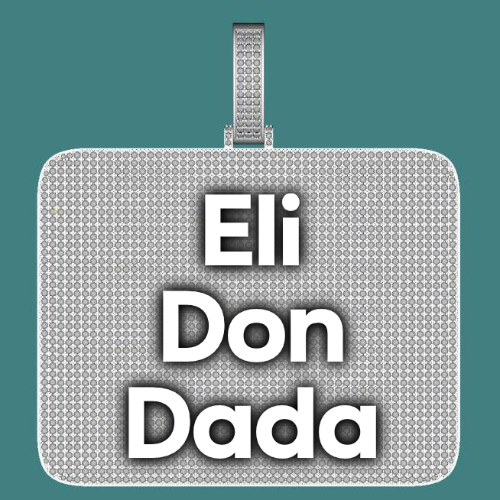 CUSTOM LETTER NECKLACE 3D BIG SQUARE