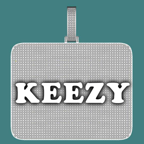 CUSTOM LETTER NECKLACE 3D BIG SQUARE