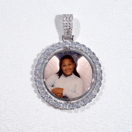 3D Spinning 2-Faced Custom Picture Pendant