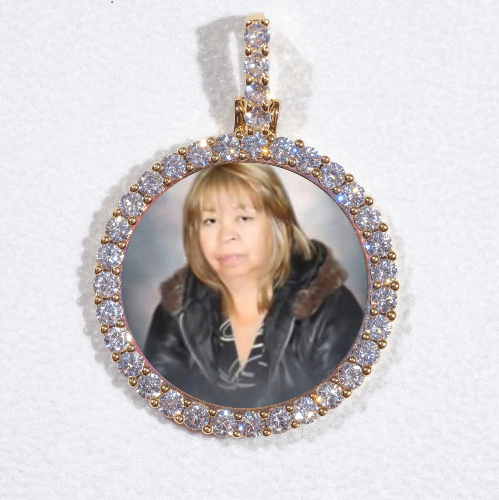 3D CIRCLE CUSTOM PICTURE PENDANT SMALL SIZE