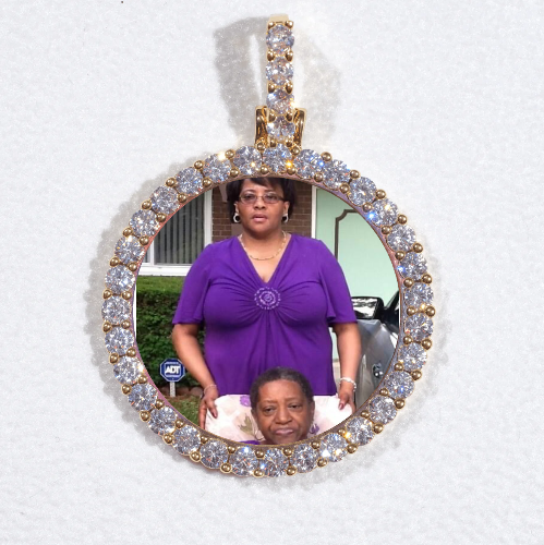 3D CIRCLE CUSTOM PICTURE PENDANT SMALL SIZE