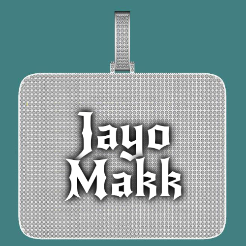 CUSTOM LETTER NECKLACE 3D BIG SQUARE
