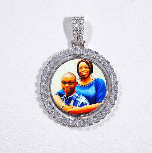 3D Spinning 2-Faced Custom Picture Pendant