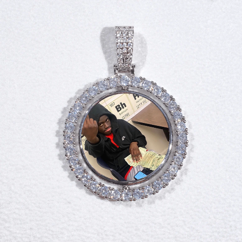 3D Spinning 2-Faced Custom Picture Pendant