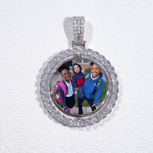 3D Spinning 2-Faced Custom Picture Pendant