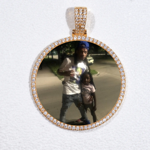 MEDIUM 3D CIRCLE CUSTOM PICTURE PENDANT