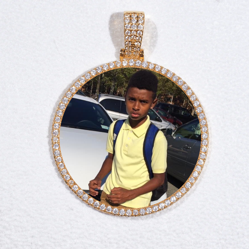 MEDIUM 3D CIRCLE CUSTOM PICTURE PENDANT