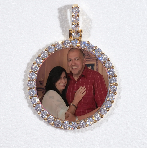 3D CIRCLE CUSTOM PICTURE PENDANT SMALL SIZE