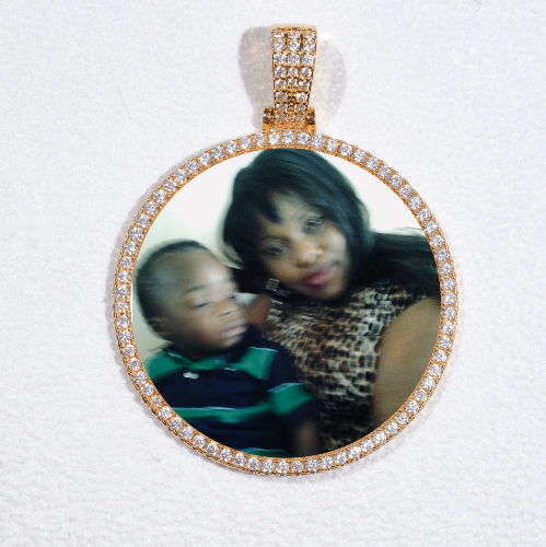 MEDIUM 3D CIRCLE CUSTOM PICTURE PENDANT