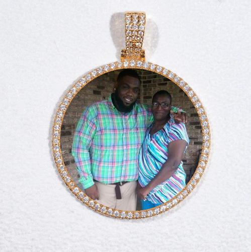 MEDIUM 3D CIRCLE CUSTOM PICTURE PENDANT