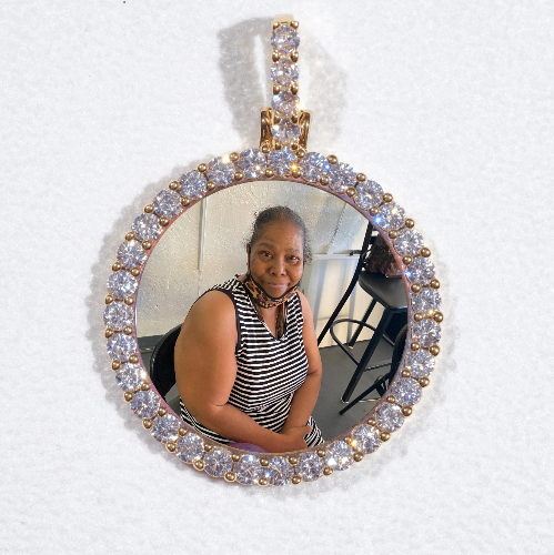3D CIRCLE CUSTOM PICTURE PENDANT SMALL SIZE
