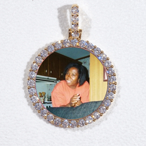 3D CIRCLE CUSTOM PICTURE PENDANT SMALL SIZE