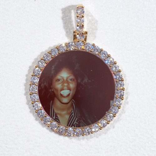 3D CIRCLE CUSTOM PICTURE PENDANT SMALL SIZE
