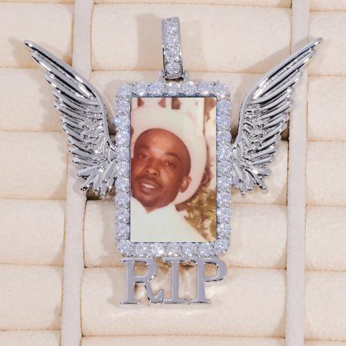 RIP WING 3D CUSTOM PICTURE PENDANT