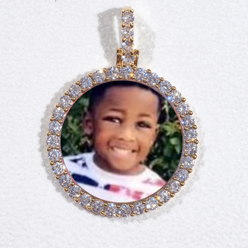 3D CIRCLE CUSTOM PICTURE PENDANT SMALL SIZE