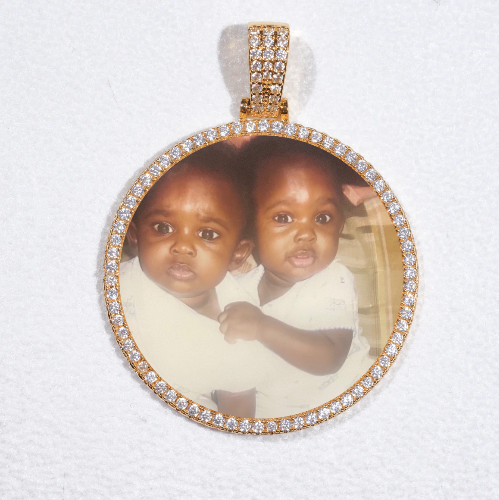 MEDIUM 3D CIRCLE CUSTOM PICTURE PENDANT