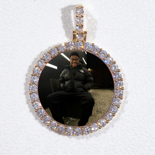 3D CIRCLE CUSTOM PICTURE PENDANT SMALL SIZE