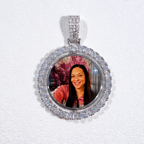3D Spinning 2-Faced Custom Picture Pendant