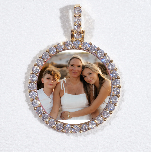 3D CIRCLE CUSTOM PICTURE PENDANT SMALL SIZE