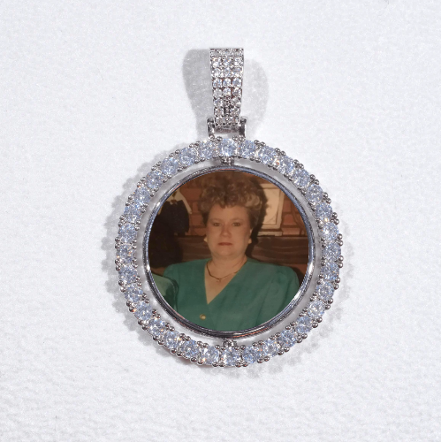 3D Spinning 2-Faced Custom Picture Pendant