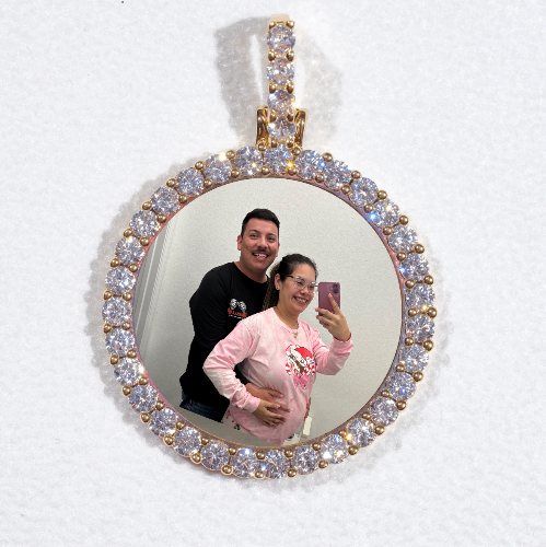 3D CIRCLE CUSTOM PICTURE PENDANT SMALL SIZE