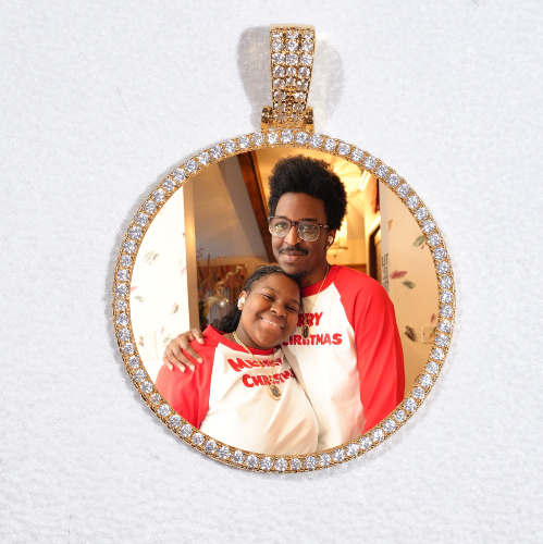 MEDIUM 3D CIRCLE CUSTOM PICTURE PENDANT