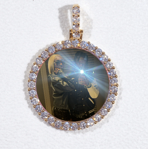 3D CIRCLE CUSTOM PICTURE PENDANT SMALL SIZE