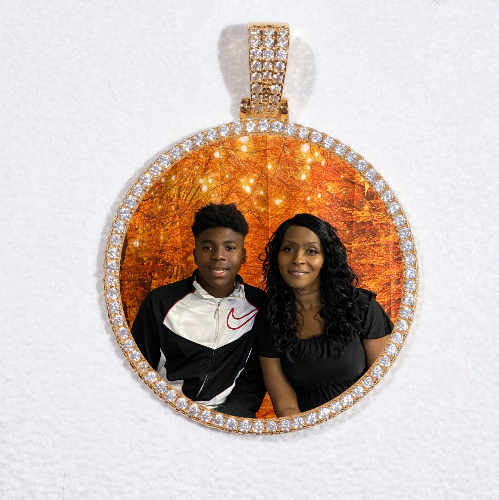 MEDIUM 3D CIRCLE CUSTOM PICTURE PENDANT