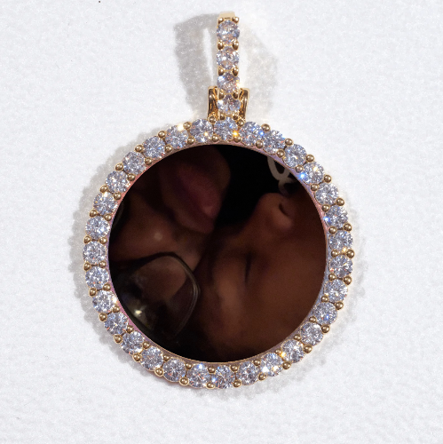 3D CIRCLE CUSTOM PICTURE PENDANT SMALL SIZE