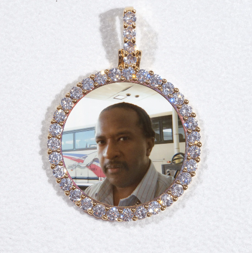 3D CIRCLE CUSTOM PICTURE PENDANT SMALL SIZE
