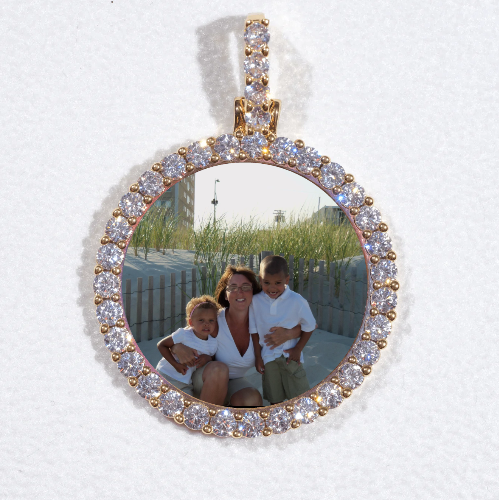 3D CIRCLE CUSTOM PICTURE PENDANT SMALL SIZE