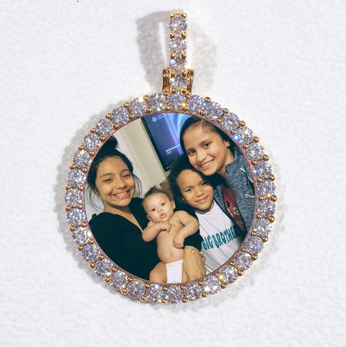 3D CIRCLE CUSTOM PICTURE PENDANT SMALL SIZE