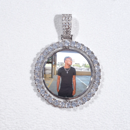 3D Spinning 2-Faced Custom Picture Pendant