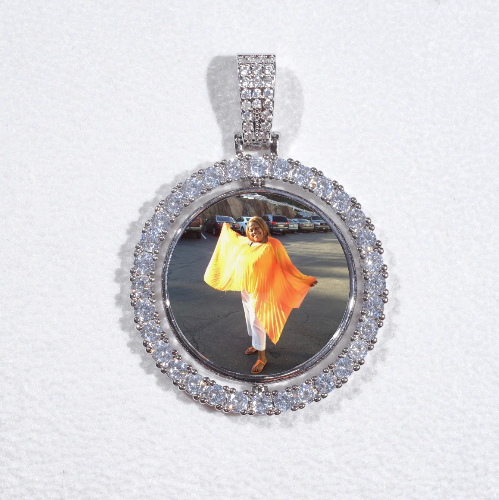 3D Spinning 2-Faced Custom Picture Pendant