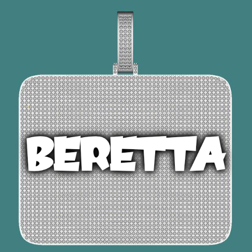 CUSTOM LETTER NECKLACE 3D BIG SQUARE