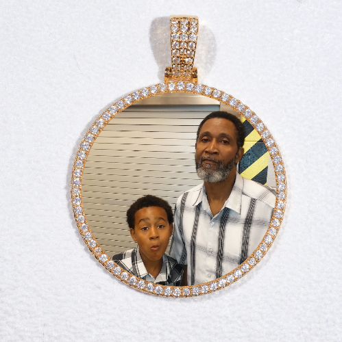 MEDIUM 3D CIRCLE CUSTOM PICTURE PENDANT