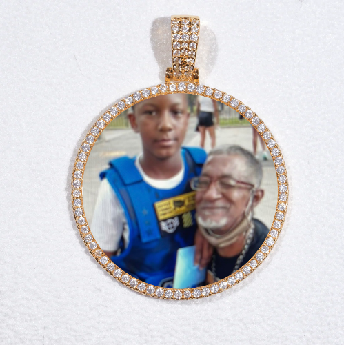 MEDIUM 3D CIRCLE CUSTOM PICTURE PENDANT