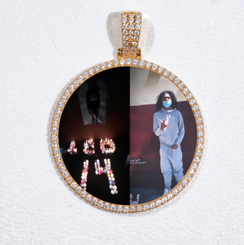 MEDIUM 3D CIRCLE CUSTOM PICTURE PENDANT