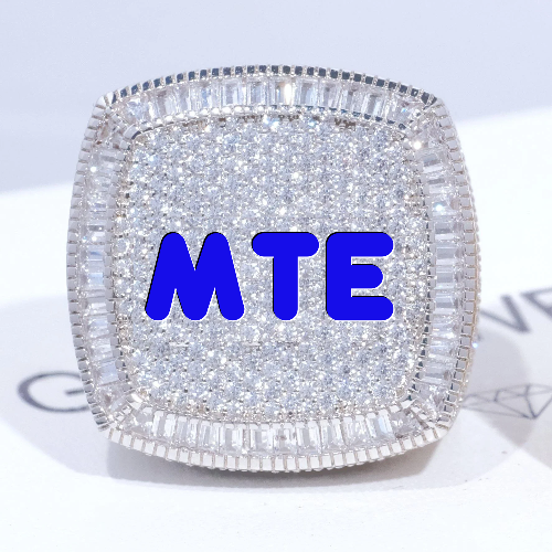 CUSTOM LETTER 3D ICED RING