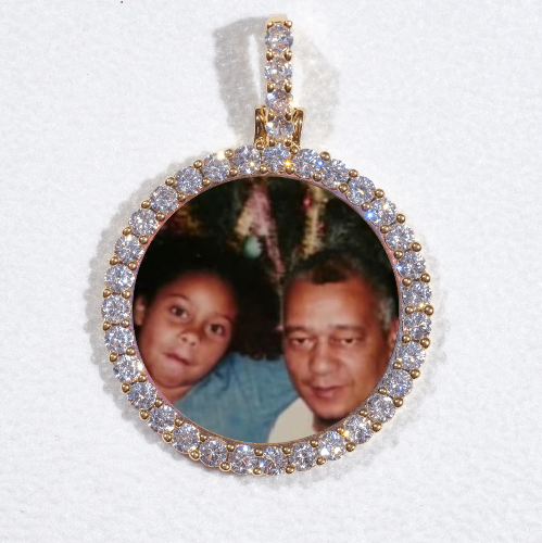 3D CIRCLE CUSTOM PICTURE PENDANT SMALL SIZE