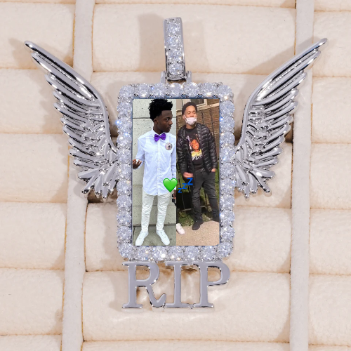 RIP WING 3D CUSTOM PICTURE PENDANT