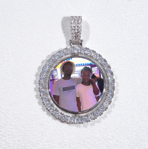 3D Spinning 2-Faced Custom Picture Pendant