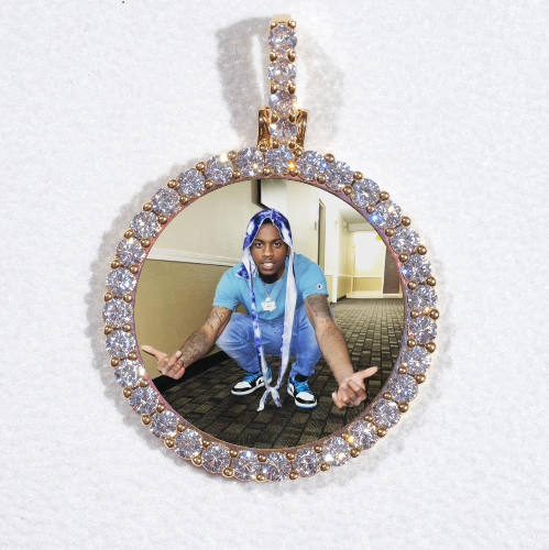3D CIRCLE CUSTOM PICTURE PENDANT SMALL SIZE